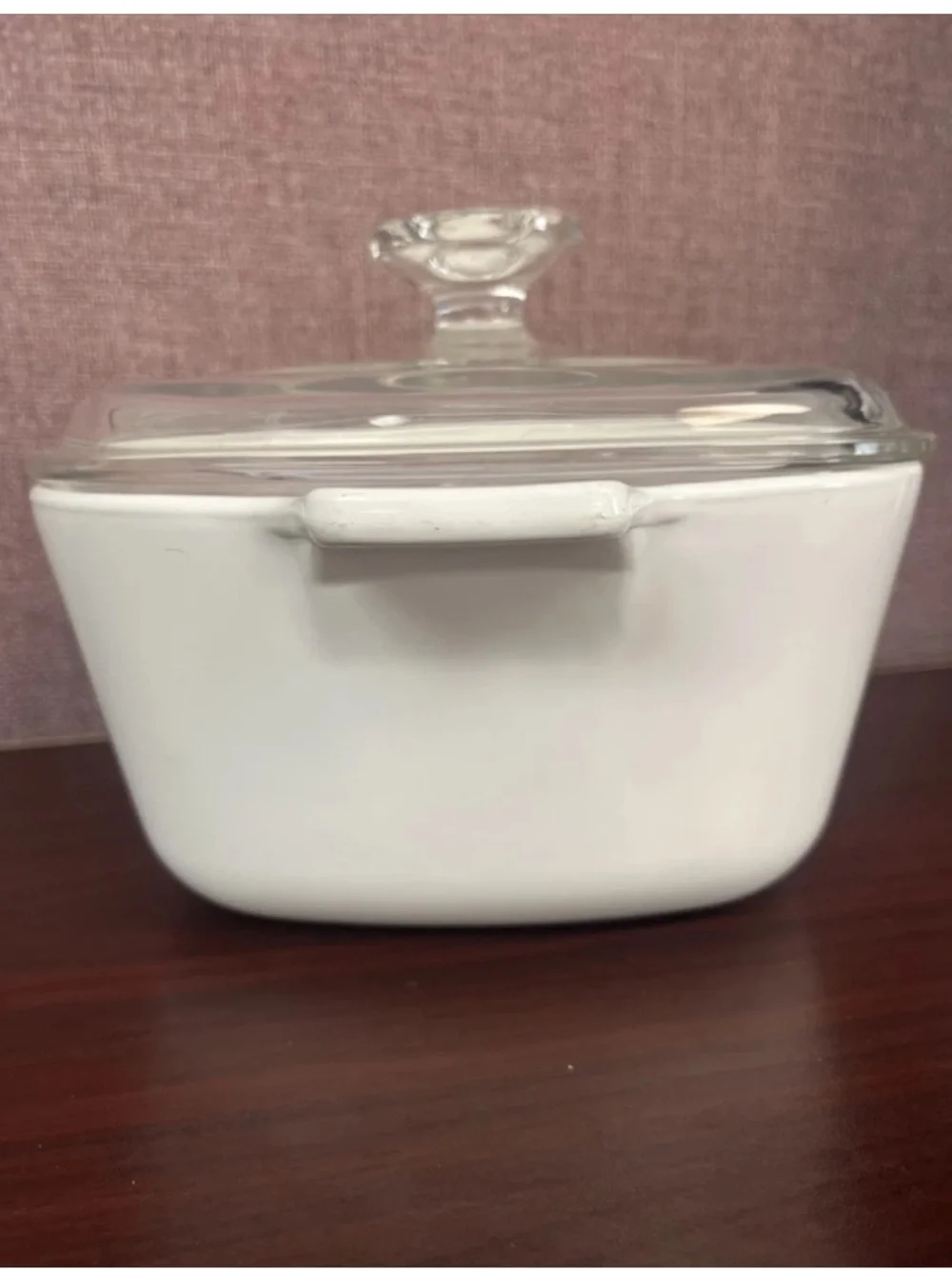 Vintage 1960s CORNING WARE Blue Cornflower   Casserole Dish w/ Pyrex Glass Lid
